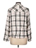 Sanctuary 100% Rayon Plaid Ivory Long Sleeve Blouse Size L - photo 2