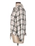 Sanctuary 100% Rayon Plaid Ivory Long Sleeve Blouse Size L - photo 5