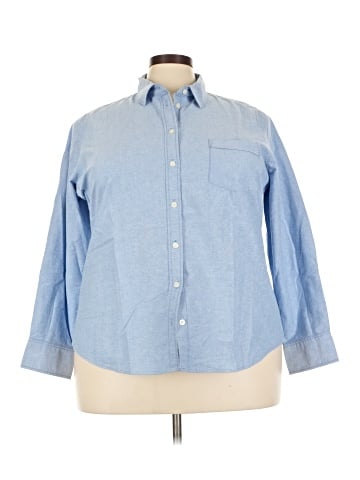 J.Crew Factory Store Long Sleeve Button-Down Shirt (view 1)