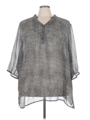 Maggie Barnes for Catherines 3/4 Sleeve Blouse (view 1)