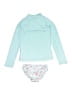 Lands' End Blue Rash Guard Size 7s - photo 2
