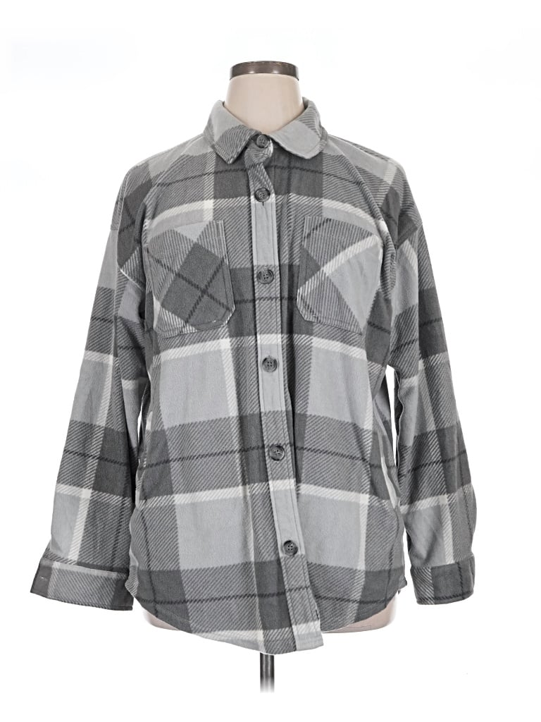 Pre-owned Maurices Fleece Jacket In Gray