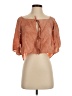 Blue Life 100% Rayon Orange 3/4 Sleeve Blouse Size XS - photo 1