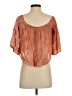 Blue Life 100% Rayon Orange 3/4 Sleeve Blouse Size XS - photo 2
