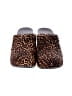 Danskin 100% Leather Animal Print Brown Mule/Clog Size 10 - photo 2