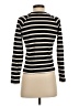Massimo Dutti 100% Cotton Stripes Black Turtleneck Sweater Size XS - photo 2