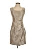 Donna Degnan Metallic Silver Cocktail Dress Size 2 - photo 1