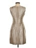 Donna Degnan Metallic Silver Cocktail Dress Size 2 - photo 2