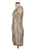 Donna Degnan Metallic Silver Cocktail Dress Size 2 - photo 5