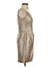 Donna Degnan Metallic Silver Cocktail Dress Size 2 - photo 4