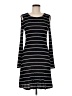 AGB Stripes Black Casual Dress Size M - photo 1