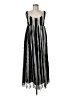 Marc Jacobs 100% Cupro Stripes Black Casual Dress Size 6 - photo 1