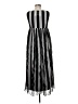 Marc Jacobs 100% Cupro Stripes Black Casual Dress Size 6 - photo 2