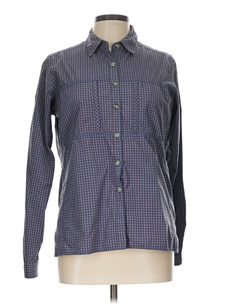 Pre-owned Exofficio Long Sleeve Blouse In Blue