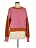 Listicle Color Block Pink Pullover Sweater Size M - photo 1