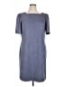 Nine West Solid Gray Casual Dress Size 16 - photo 1