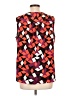 Ann Taylor LOFT Outlet 100% Polyester Orange Sleeveless Blouse Size L - photo 2