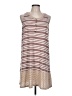 Doe & Rae Stripes Brown Casual Dress Size L - photo 1