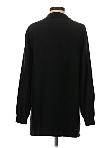 Lafayette 148 New York Long Sleeve Silk Top (view 2)