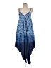 Hazel 100% Rayon Paisley Blue Casual Dress Size M - photo 1