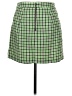 Topshop Checkered-gingham Green Casual Skirt Size 8 - photo 2