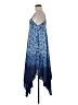 Hazel 100% Rayon Paisley Blue Casual Dress Size M - photo 5