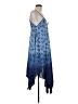 Hazel 100% Rayon Paisley Blue Casual Dress Size M - photo 4