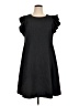 Chaps Solid Black Casual Dress Size 16 - photo 1