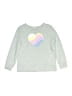 Gap Kids Hearts Silver Sweatshirt Size 6-7 - photo 1