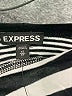 Express 100% Rayon Stripes Multi Color Silver Short Sleeve T-Shirt Size XS - photo 7