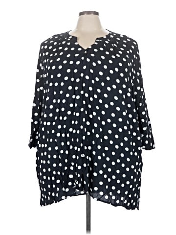 Ulla Popken 3/4 Sleeve Blouse (view 1)