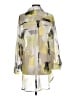 DKNY 100% Polyester Print Green 3/4 Sleeve Blouse Size L - photo 2