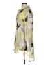 DKNY 100% Polyester Print Green 3/4 Sleeve Blouse Size L - photo 5