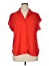 Nine West 100% Polyester Red Short Sleeve Blouse Size XL - photo 1