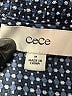 CeCe Polka Dots Blue 3/4 Sleeve Blouse Size M - photo 7
