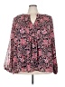 Lane Bryant 100% Polyester Pink Long Sleeve Blouse Size 28 - photo 1