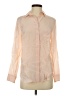 J.Crew 100% Silk Tan Long Sleeve Silk Top Size 4 - photo 1