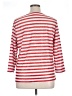 Cathy Daniels 100% Polyester Stripes Red 3/4 Sleeve Top Size XL - photo 2