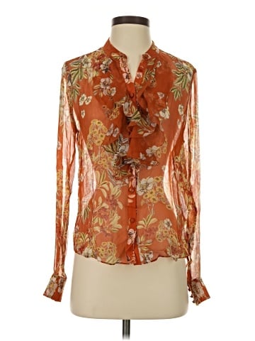Nicholas Long Sleeve Silk Top (view 1)