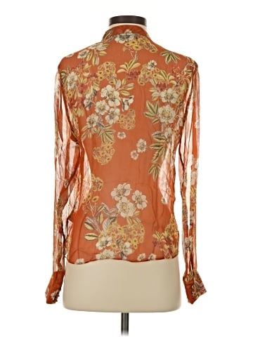 Nicholas Long Sleeve Silk Top (view 2)