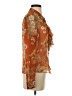 Nicholas 100% Silk Orange Long Sleeve Silk Top Size 4 - photo 4