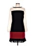 Coast 100% Polyester Color Block Black Casual Dress Size 10 - photo 1