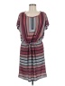 PrAna 100% Polyester Stripes Gray Casual Dress Size M - photo 1