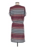 PrAna 100% Polyester Stripes Gray Casual Dress Size M - photo 2