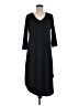 Entro Solid Black Casual Dress Size M - photo 1