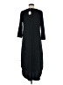 Entro Solid Black Casual Dress Size M - photo 2