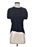 Theory 100% Linen Blue Short Sleeve Top Size P (petite) - photo 1