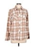 Croft & Barrow 100% Cotton Plaid Tan Long Sleeve Button-Down Shirt Size L - photo 1