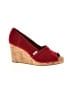 TOMS Red Wedges Size 8 1/2 - photo 1