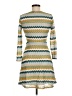Alya 100% Polyester Argyle Green Casual Dress Size M - photo 2